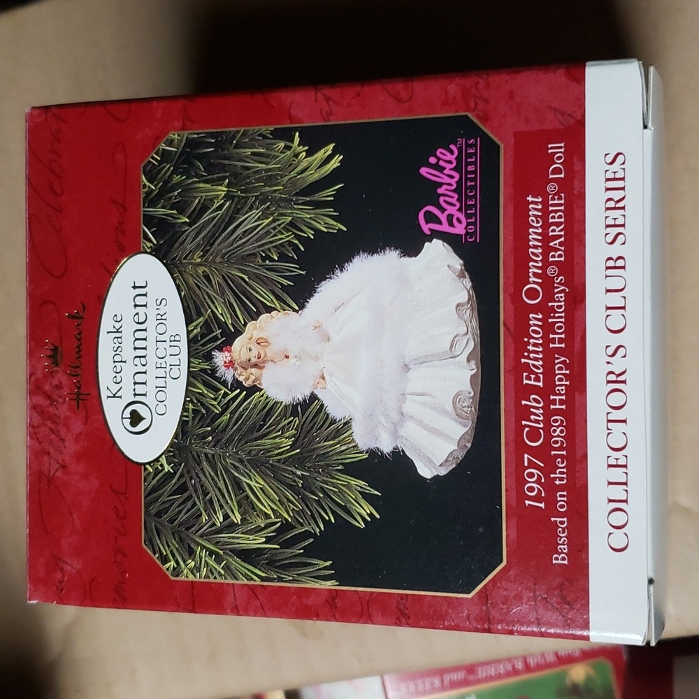 Hallmark 1997 Club Edition Barbie Holiday Christmas Ornament